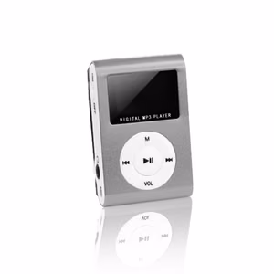 Setty MP3 LCD:llä + kuulokkeet hopeinen
