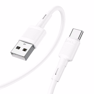 Hoco USB-A - USB-C -kaapeli 3A 1 m X83 valkoinen