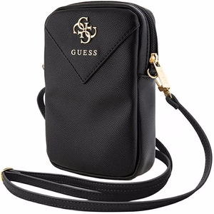 Guess Torebka Zip Triangle 4G musta