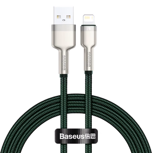 USB Kaapeli Lightning Baseus Cafule, 2,4A, 1m (vihreä)