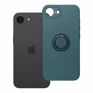 Silikoninen Suojakuori Renkaalla iPhone 16e:lle (SE 4 2025) / 17e vihreä