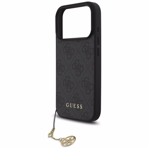 Guess 4G Charms Collection MagSafe Suojakuori iPhone 17 Prolle - musta