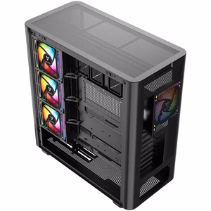 MODECOM Volcano AQ300 ARGB -miditornikotelo, musta