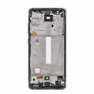 FIXCELL AMOLED LCD-näyttö kehyksellä SAMSUNG A52 4G/5G -puhelimelle, musta (vaihdettu lasi)