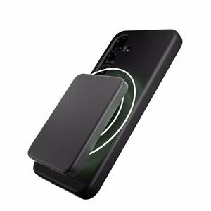 Puro Icon Mag silikoninen suojakuori MagSafe-tuella Samsung Galaxy S25+ -puhelimelle - musta