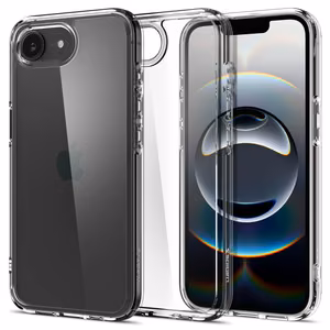 Spigen Ultra Hybrid suojakuori iPhone 16e:lle - kirkas läpinäkyvä