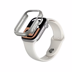 AmazingThing Minimal Suojakuori Apple Watch 46mm:lle - hopeinen