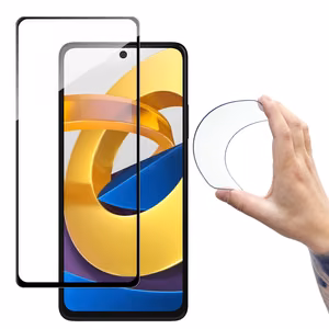 Wozinsky Full Cover Flexi Nano Glass Film karkaistu lasi kehyksellä Xiaomi Poco M4 Pro 5G läpinäkyvästi