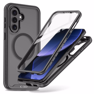 Tech-Protect Defense MagSafe -suojakuori Samsung Galaxy A57 5G:lle musta