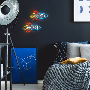 Neon PLEXI LED ROCKET moniväri NNE18 Neolia
