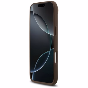 Guess 4G Circle Classic Logo MagSafe Suojakuori iPhone Airille - ruskea