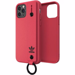 Adidas OR Hand Strap Suojakuori iPhone 12 / iPhone 12 Pro:lle - vaaleanpunainen