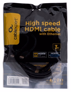 Gembird 3m HDMI M/M HDMI-kaapeli HDMI Type A (Standard) musta