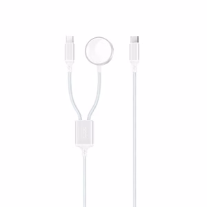 Langaton laturi XO (CX030) Apple Watch 2in1 valkoinen