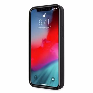 BMW Nahka rei'itetyt sivut Kotelo iPhone 12 Pro Max - musta