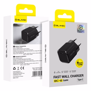 Blavec Wall charger BC-6 GaN4 - Type C - PD QC 33W 3A (TCBC6G4-CB333A) black