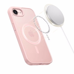 Tech-Protect BasicMag MagSafe -suojakuori iPhone 16e / 17e:lle - mattavaaleanpunainen
