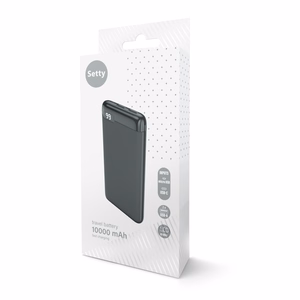 Setty power bank 10000 mAh LCD SPBL-10 black