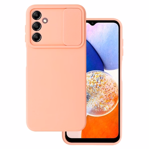 Camshield Soft suojakuori Samsung Galaxy A14 4G/5G:lle lohenpunainen
