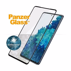 PanzerGlass E2E Microfracture antibakteerinen suojalasi Samsung Galaxy S20 FE - mustalla kehyksellä