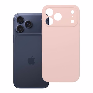 Silikoninen suojakuori iPhone 17 PRO MAX:lle 2mm vaaleanpunainen (powder)