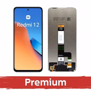 LCD Näyttö yhteensopiva Xiaomi Redmi 12 4G / Redmi 12 5G / Poco M6 Pro 5G musta OEM