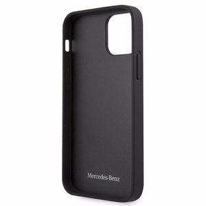 Mercedes Nahka rei'itetty alue Kotelo iPhone 12 mini - musta