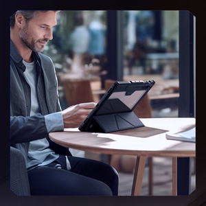 Nillkin Bumper Nahkainen Case Pro Suojakuori Samsung Galaxy Tab S9+:lle - musta