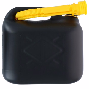 Dunlop-polttoainekanisteri suppilolla, 5 l, musta