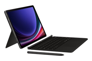 DX725UB -kirjakotelo ja näppäimistö Samsung Galaxy Tab S9/S9 FE/S10 FE/S10 Lite, musta
