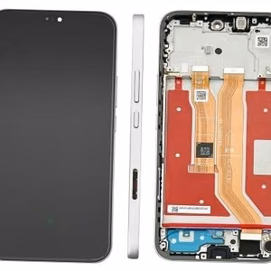 LCD-näyttö Huawei Honor 400 Lite:lle kosketusnäytöllä ja kehyksellä, Velvet Grey, alkuperäinen (service pack)