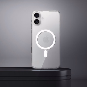 Suojakuori iPhone 16 AIR:lle Clear Mag Cover Elite (STR / NON-YELLOWING / CAMERA CONTROL BUTTON) yhteensopiva MagSafen kanssa läpinäkyvä