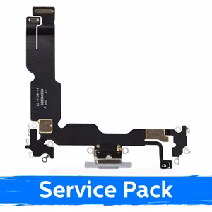 Latausliitin Apple iPhone 15 Plus flex-kaapelilla / sininen / (Service Pack)