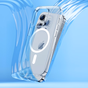 Benks Magnetic Crystal Suojakuori iPhone 15 Plus:lle läpinäkyvä