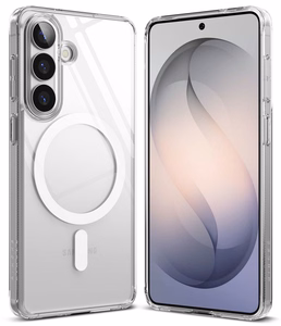 Ringke Fusion Magnetic MagSafe Suojakuori Samsung Galaxy S26:lle läpinäkyvä