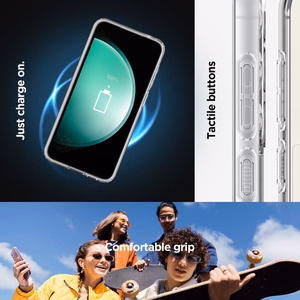 SPIGEN suojakuori ULTRA HYBRID Onetap Ring yhteensopiva MagSafe SAMSUNG S23 FE musta