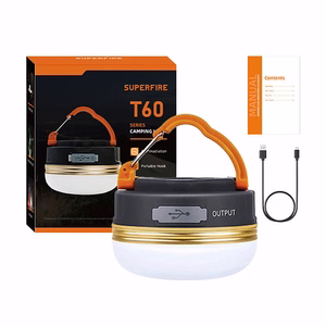 Retkeilylamppu Superfire T60, 2,5W, 1000mAh