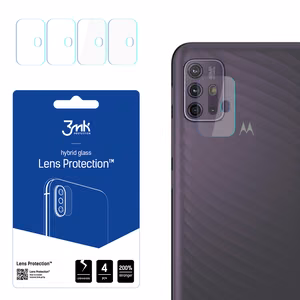 3MK Flexible Glass Lens Hybridilasi Motorola Moto G10 kameralle 4 kpl