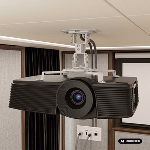 Maclean MC-200 W projektorin kattoteline, 54–320 mm, enintään 13,5 kg, 360° kääntyvä