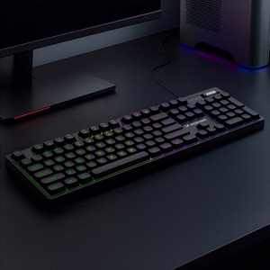 Wozinsky WKG-200 RGB-kalvopelinäppäimistö vierityspyörällä - musta