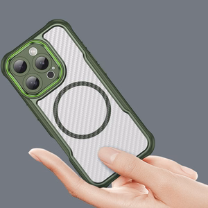 Leading Series MagSafe Silikoninen Suojakuori iPhone 16 Pro:lle - Vihreä