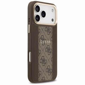 Guess 4G Stripe MagSafe -suojakuori iPhone 17 Pro Max - ruskea
