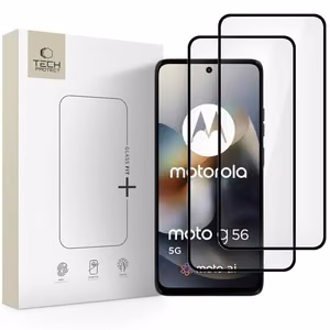 Tech-Protect Glass Fit+ 2 kpl Karkaistu lasi Motorola Moto G56 5G:lle - musta