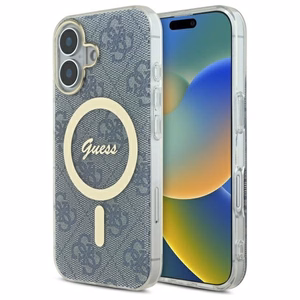 Guess IML 4G MagSafe Suojakuori iPhone 16:lle - sininen