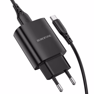 Borofone Seinälaturi BN1 Innovative - USB - 2,1A USB-C-kaapelilla musta