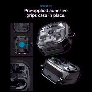 Spigen Ultra Hybrid Zero One -suojakuori Samsung Galaxy Buds 4 / 4 Pro:lle - musta