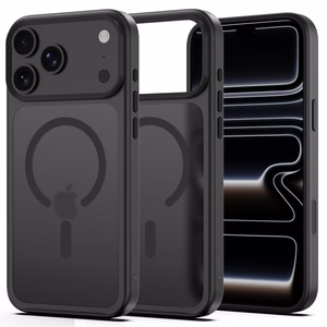 Tech-Protect Magmat MagSafe CC -suojakuori iPhone 18 Pro / 17 Pro -malleille, mattamusta