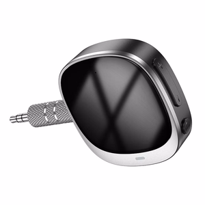 Hoco Bluetooth AUX-sovitin Jack 3,5mm Näytöllä E80 Musta