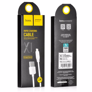 Hoco USB-A - Lightning -kaapeli 2,1A 1 m X1 - valkoinen
