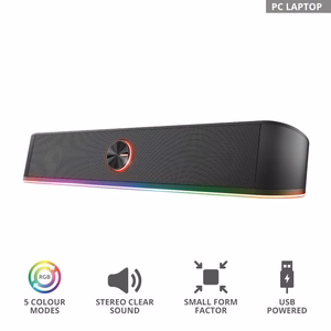 SPEAKER 2.0 SOUNDBAR HORNE RGB/GXT619 24007 TRUST
